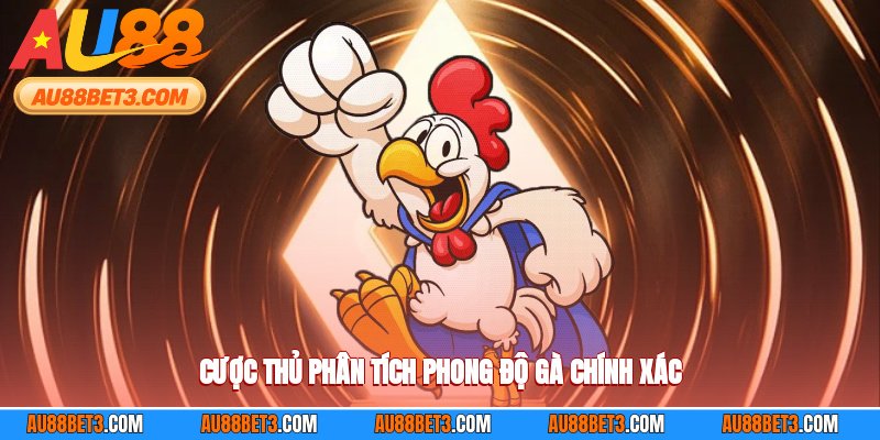 Cược thủ phân tích phong độ gà chính xác